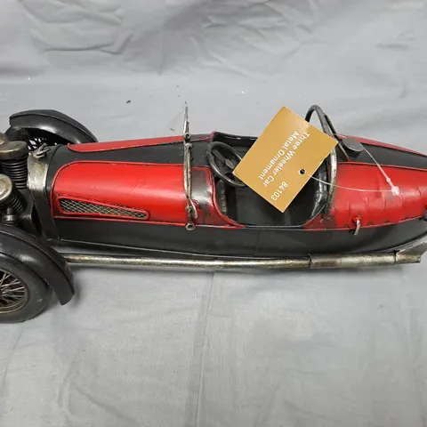 KREATIF KRAFT VINTAGE TIN TOY CAR – RED/BLACK, BOXED
