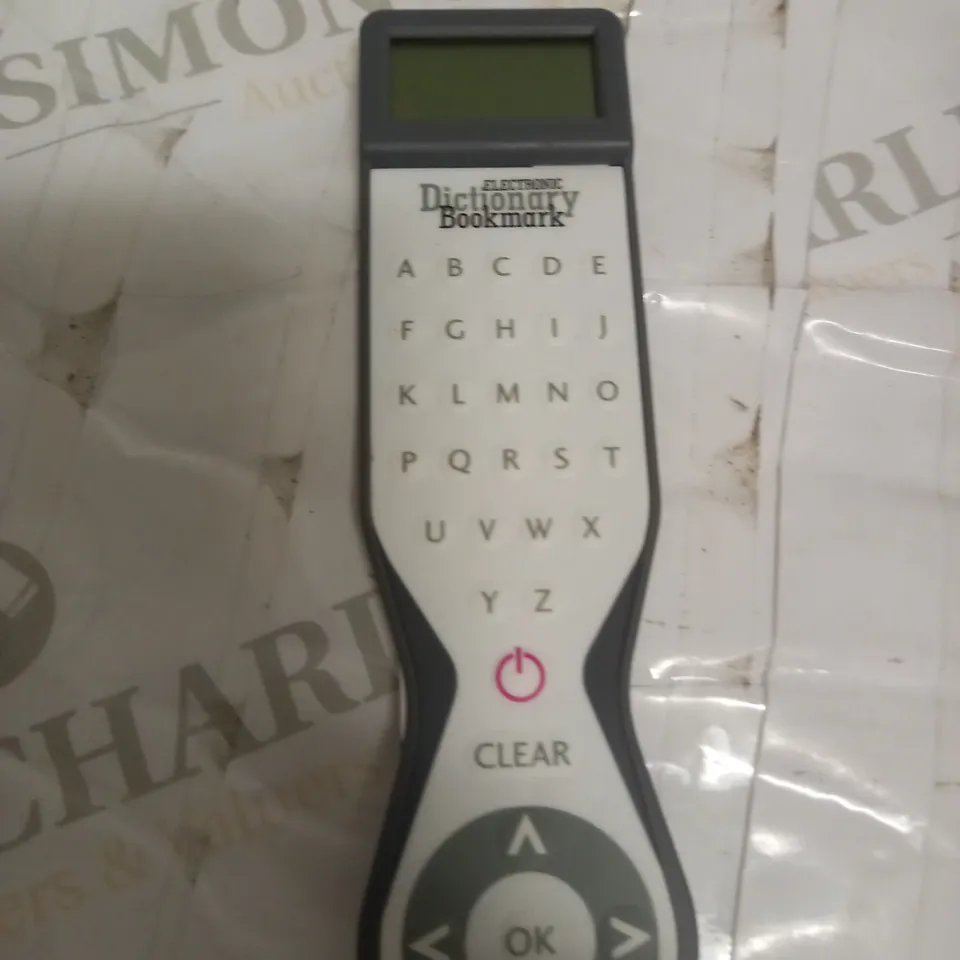IF ELECTRONIC DICTIONARY BOOKMARK GREY