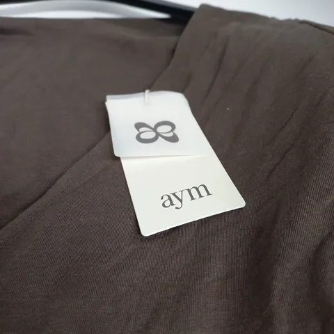 AYM MOYA MAXI DRESS – UK 18-20 (2XL) – BROWN