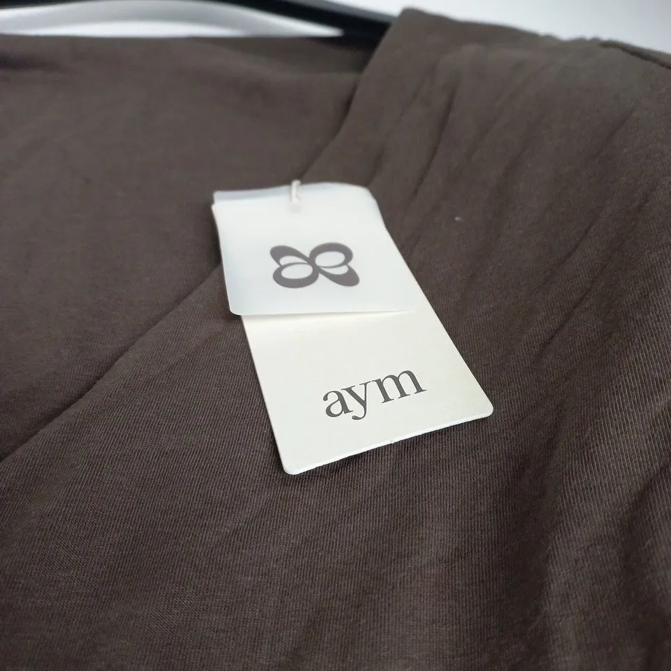 AYM MOYA MAXI DRESS – UK 18-20 (2XL) – BROWN