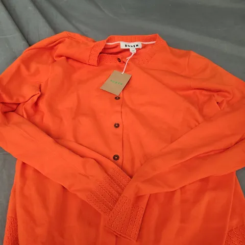 BODEN WOMEN'S CARDIGAN – ORANGE, SIZE L