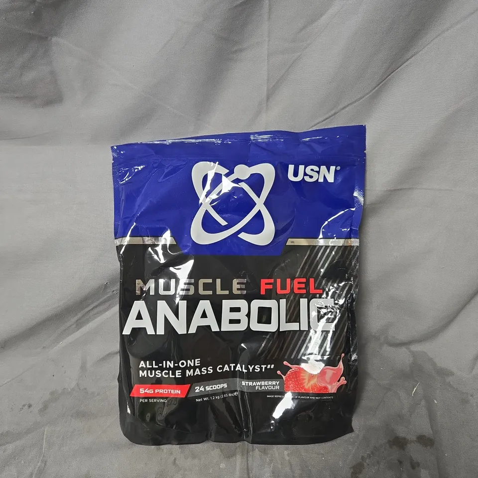 USN MUSCLE FUEL ANABOLIC ALL-IN-ONE MUSCLE MASS CATALYST – STRAWBERRY FLAVOUR, 1.2 KG