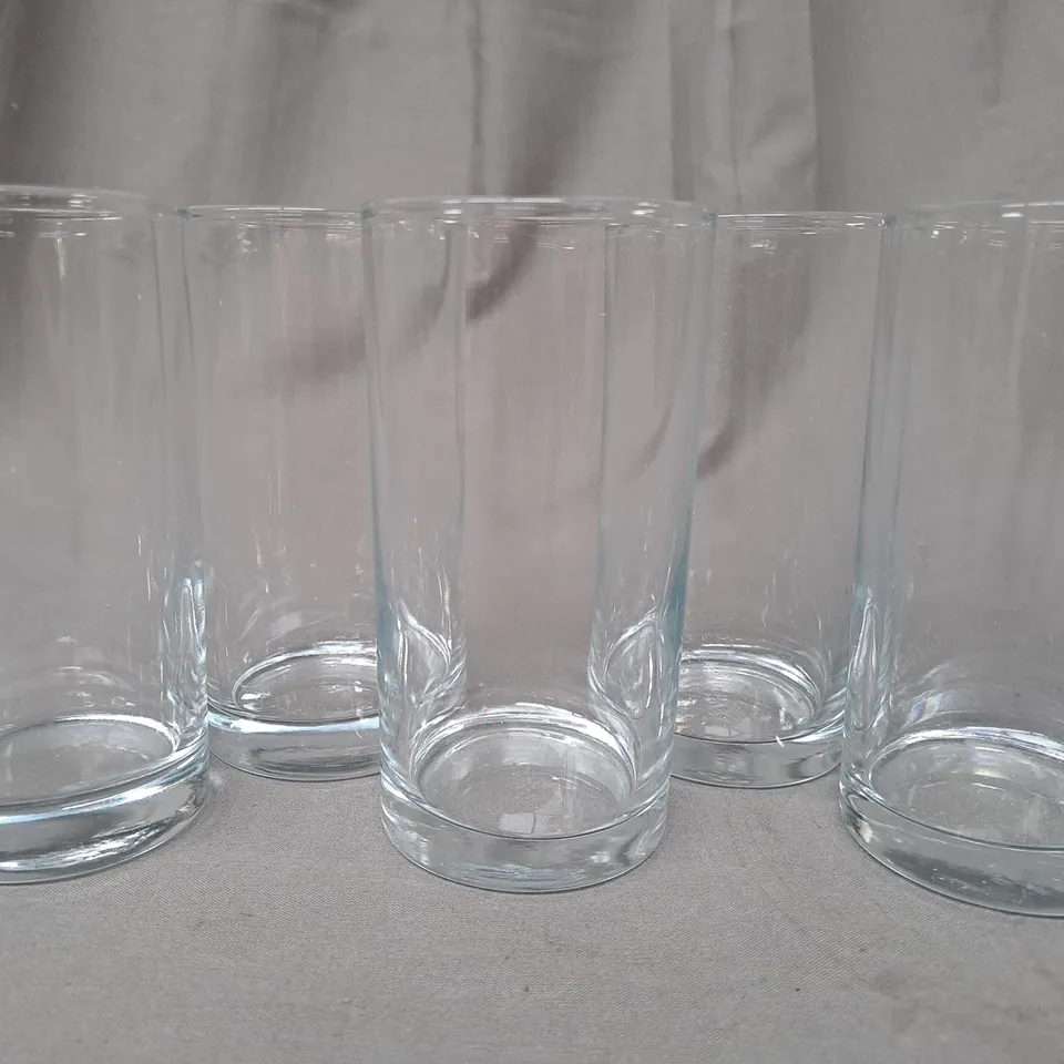 BOXED PASABAHCE SET OF APPROXIMATELY 35 DRINKING GLASSES - COLLECTION ONLY