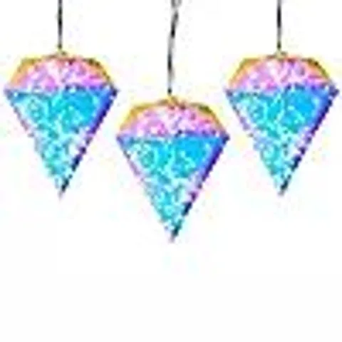 GARDEN STORIES LED DIAMOND TRIO LIGHT STAND