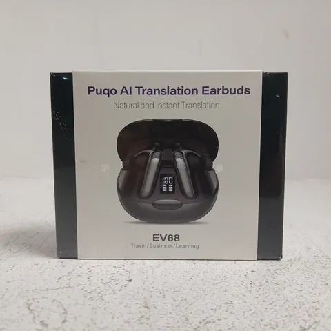 PUQO AI TRANSLATION EARBUDS EV68 β BOXED