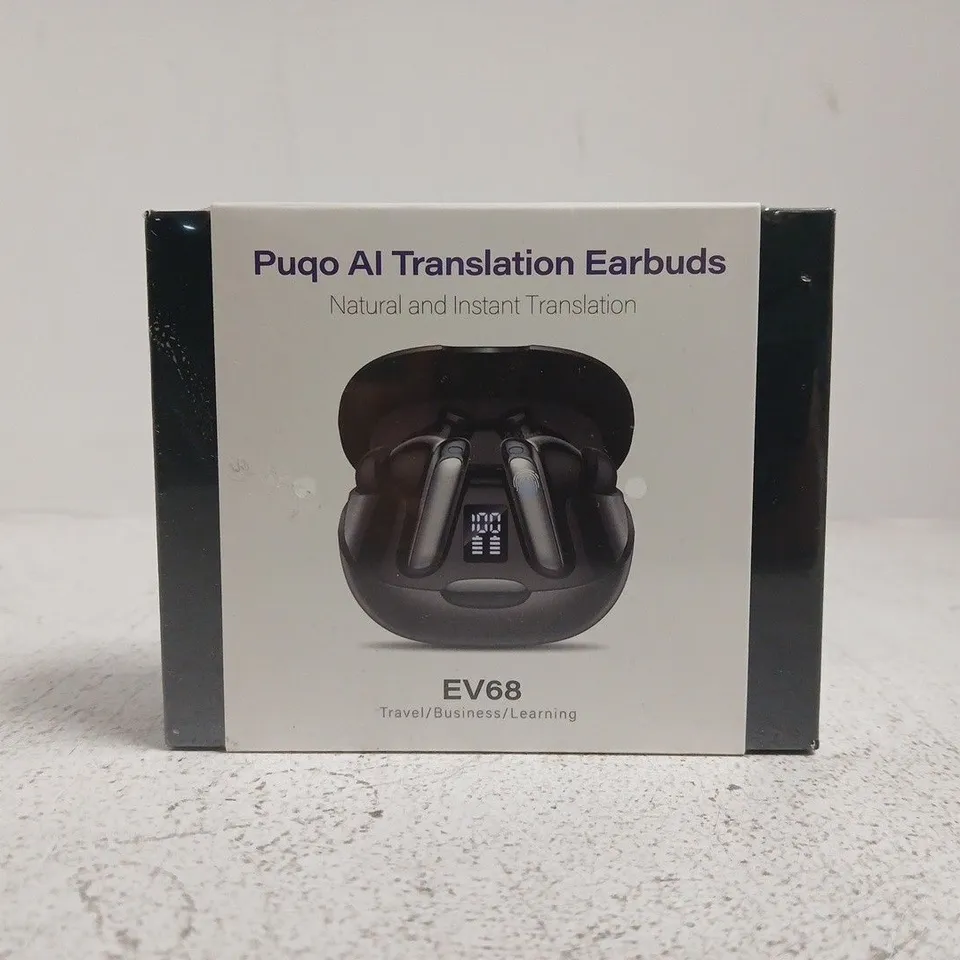 PUQO AI TRANSLATION EARBUDS EV68 – BOXED