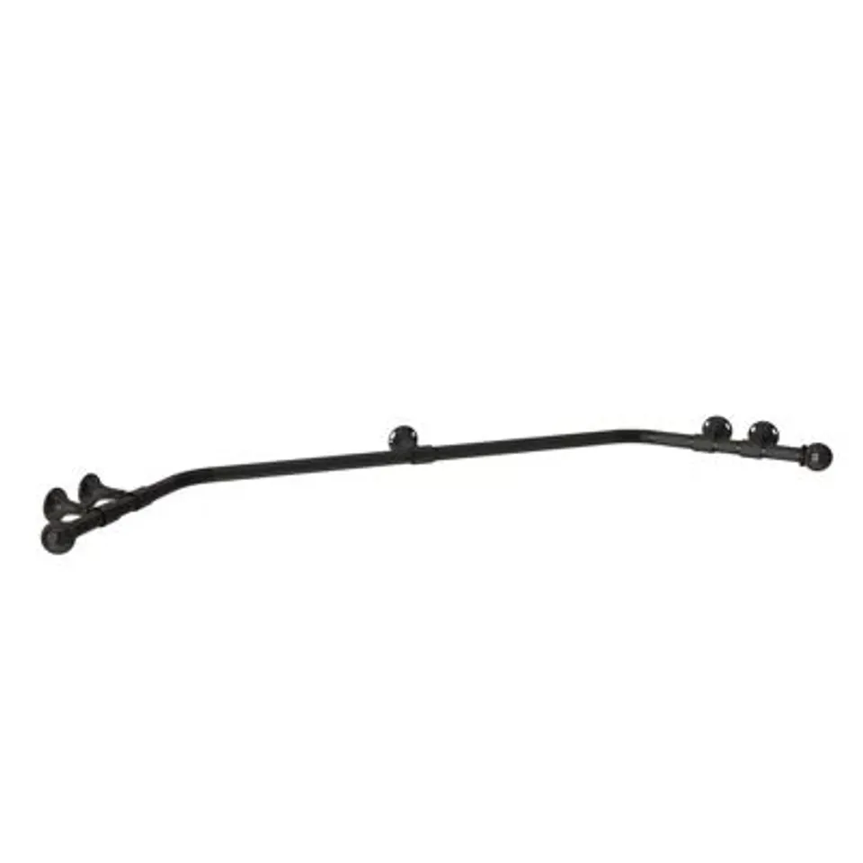 BOXED 28MM 400CM POLES APART BALL EYELET 3-SIDED BAY POLE SS