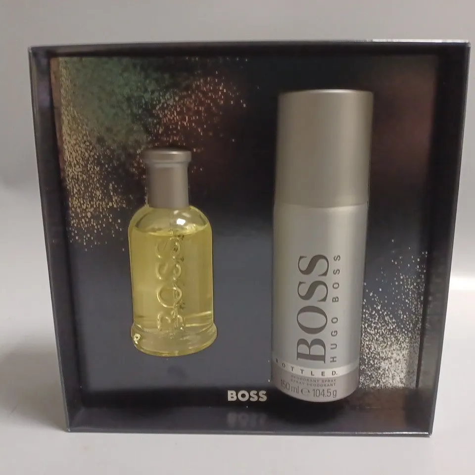 BOXED BOSS BOTTLED EAU DE TOILETTE 50ML & DEO SPRAY GIFT SET