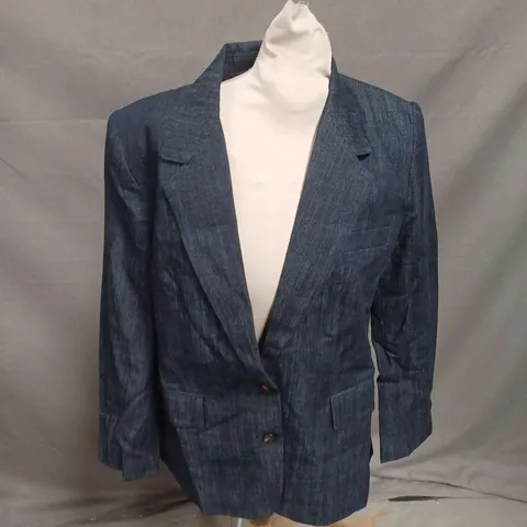 BRUNELLO CUCINELLI BLAZER JACKET IN NAVY MARL SIZE 40