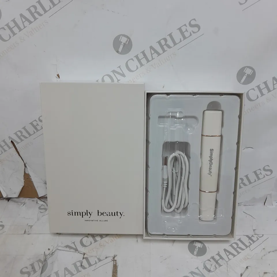 BOXED SIMPLY BEAUTY 2 IN 1 SUPER SMOOTH FACE & BROWS HAIR REMOVER, WHITE