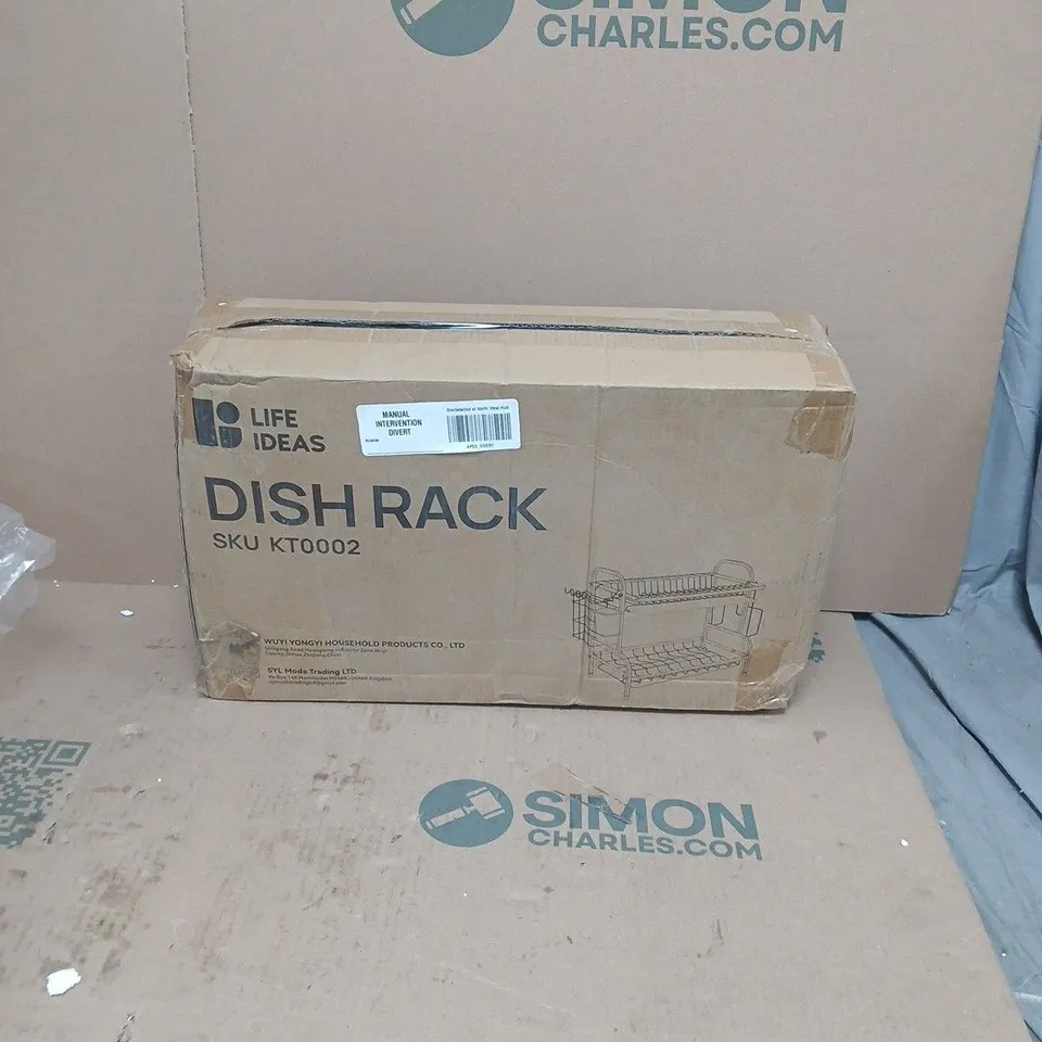 LIFE IDEAS TWO-TIER DISH RACK - BOXED 