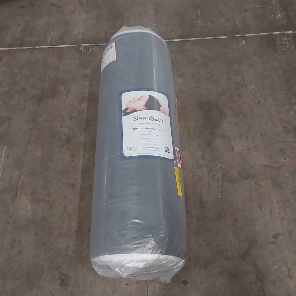 QUALITY BAGGED AND ROLLED BRUMLEY MEMORY FOAM MATTRESS - 90CM SINGLE