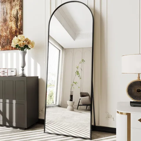 BOXED AUYHM ARCHED MIRROR FULL LENGTH (BLACK)