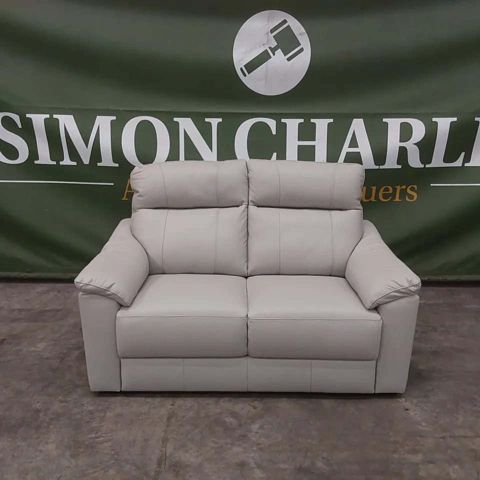 QUALITY DESIGNER ITALIAN MADE 2 SEATER LEATHER SOFA