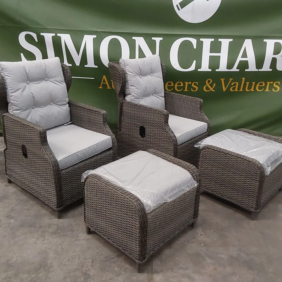 BRAND NEW BOXED MANHATTAN RECLINER SOFA SET IN GREY (3 BOXES)