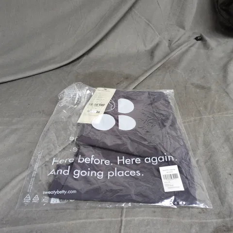 SWEATY BETTY RAPID RUN LEGGINGS URBAN GREY MEDIUM BAGGED