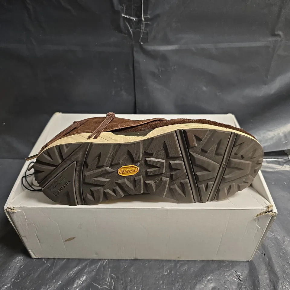 VISVIM FBT PRIME RUNNER SHOES – DARK BROWN SUEDE, UK 9.5 (US 10.5)
