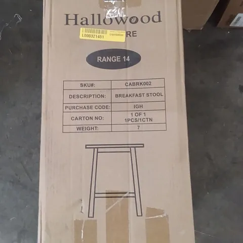 BOXED HALLOWOOD BREAKFAST STOOL