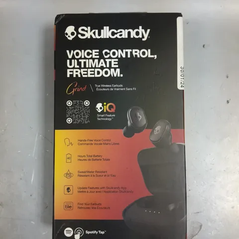 BOXED SKULLCANDY GRIND WIRELESS EARPHONES 