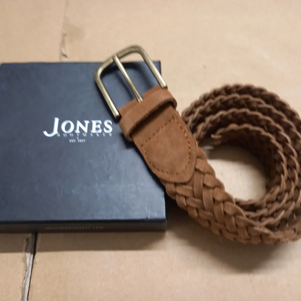 JONES TAN SUEDE BELT - M