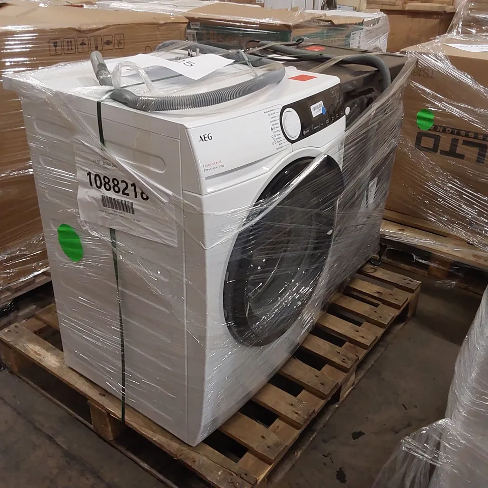 AEG 7000 SERIES WASHING MACHINE LFR73944B WHITE AND HAIER FREESTANDING WASHING MACHINE 9KG GRAPHITE