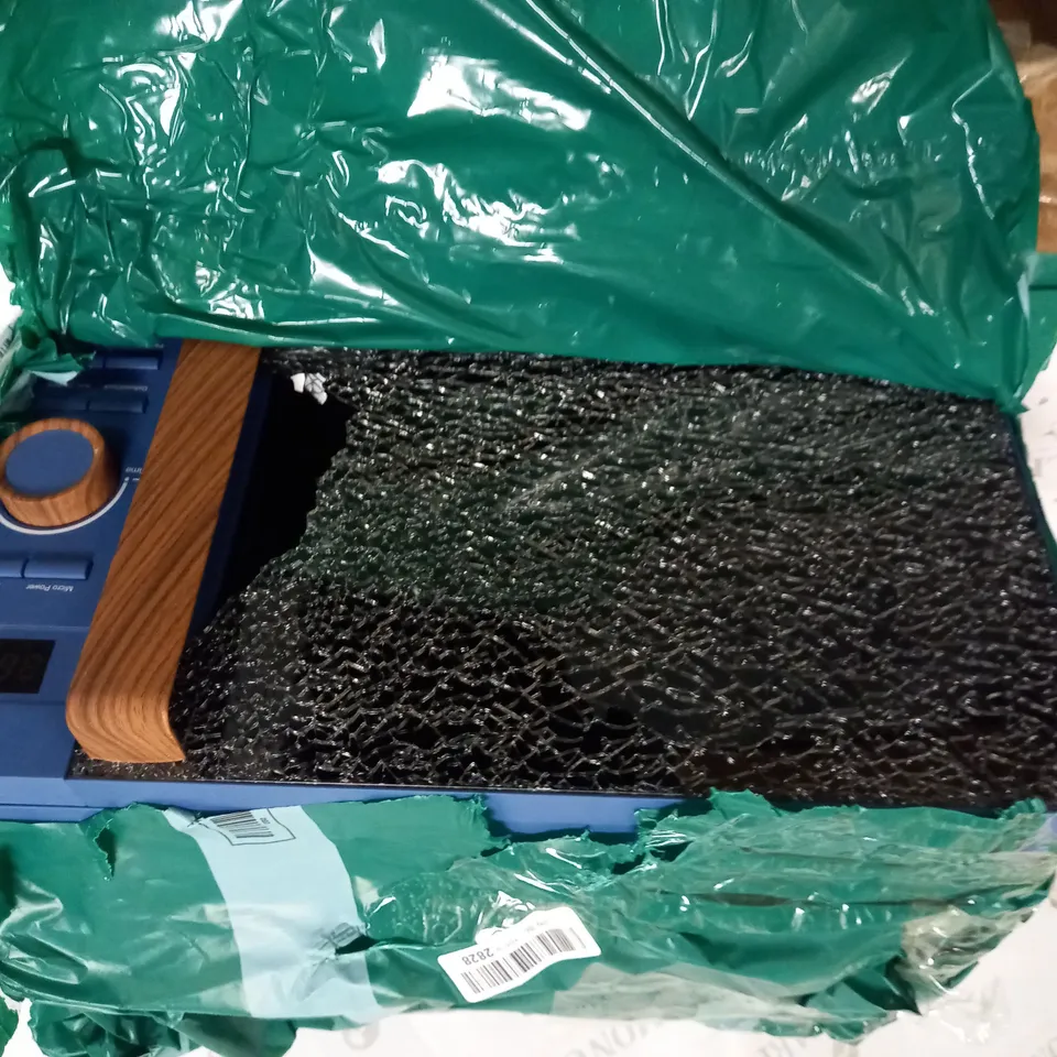 SWAN 20L NORDIC DIGITAL MICROWAVE, BLUE - SHATTERED GLASS