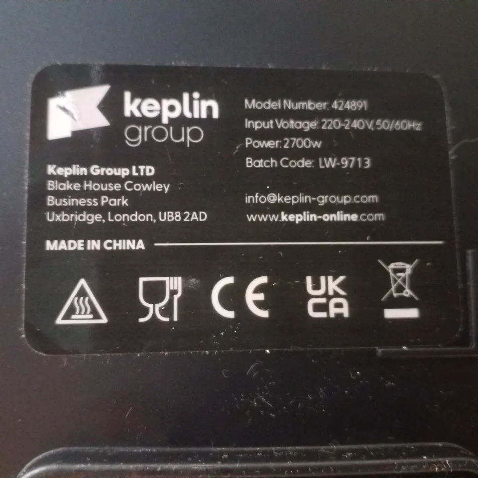 KEPLIN 9L DUAL ZONE AIR FRYER