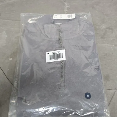 HOLLISTER GREY QUARTER ZIP SIZE M 