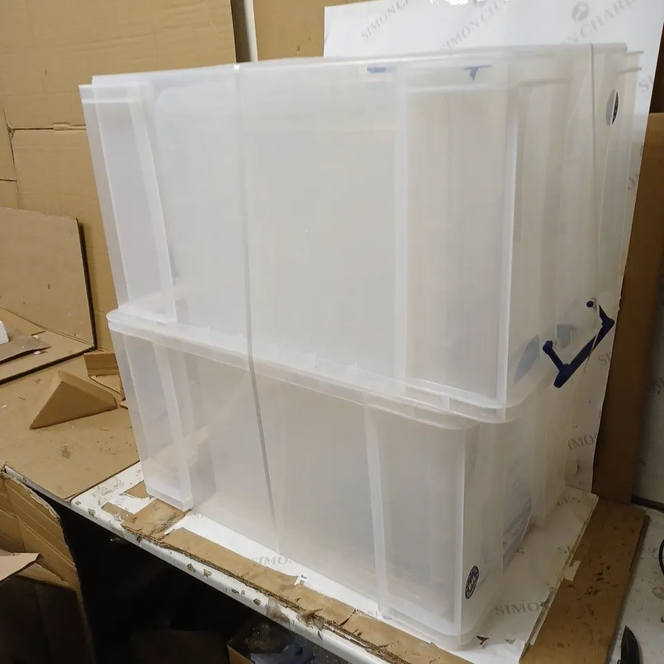 REALLY USEFUL CLEAR PLASTIC STORAGE BOX