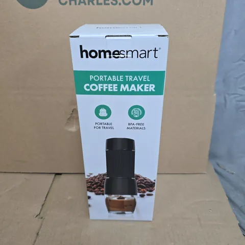 APPROXIMATELY 12 BOXED HOMESMART PORTABLE TRAVEL COFFEE MAKERS - COLLECTION ONLY