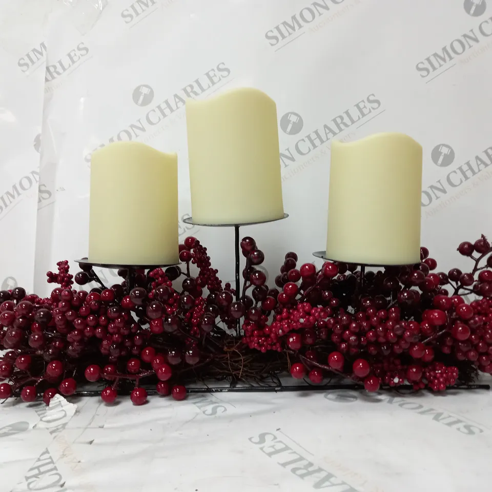 BOXED MIXED BERRY CANDLE HOLDER 