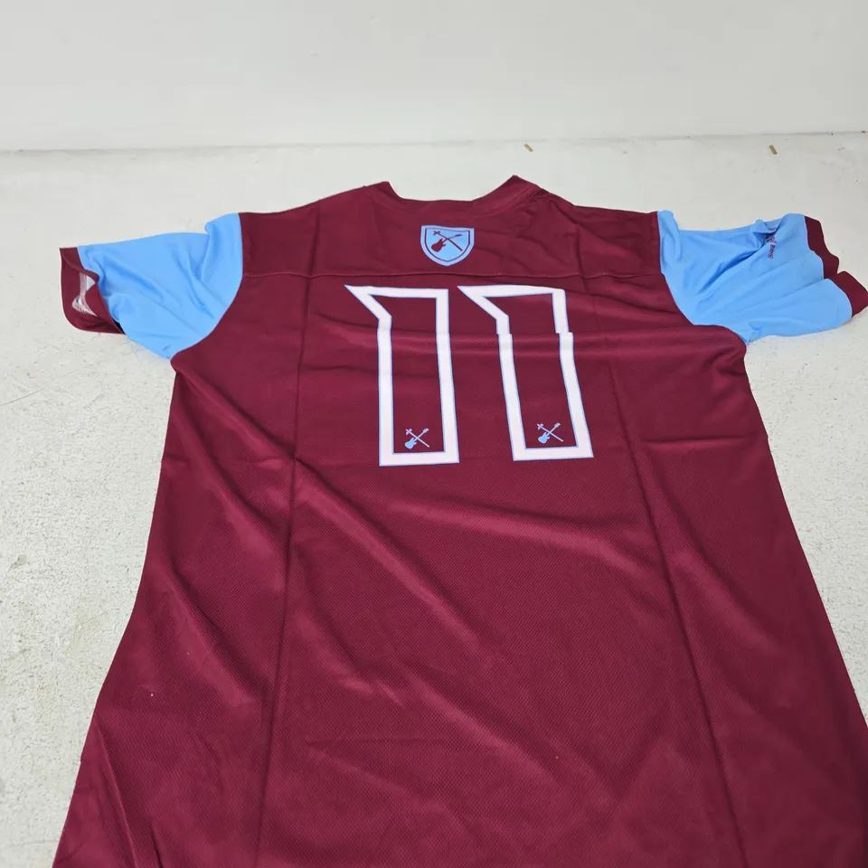 WEST HAM UNITED FC X IRON MAIDEN FOOTBALL SHIRT - SIZE L (UK LARGE)