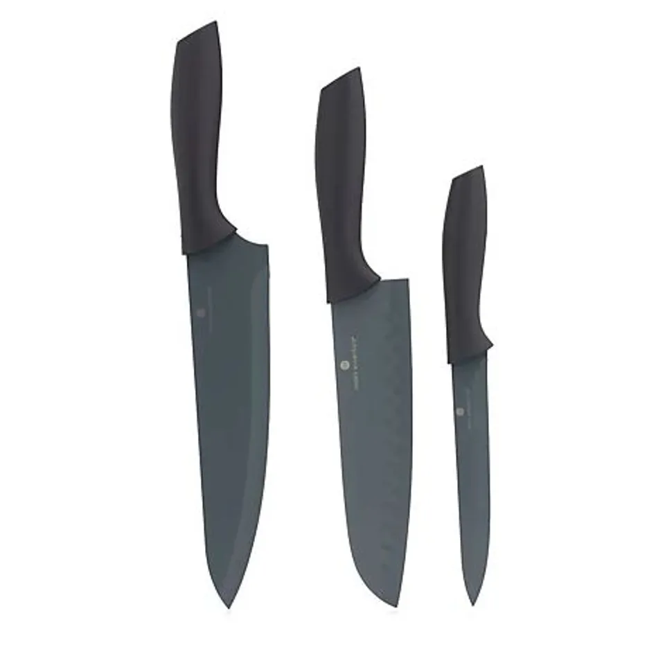 Cook's Essentials Easy Grip Everday Knife Set in Gift Box