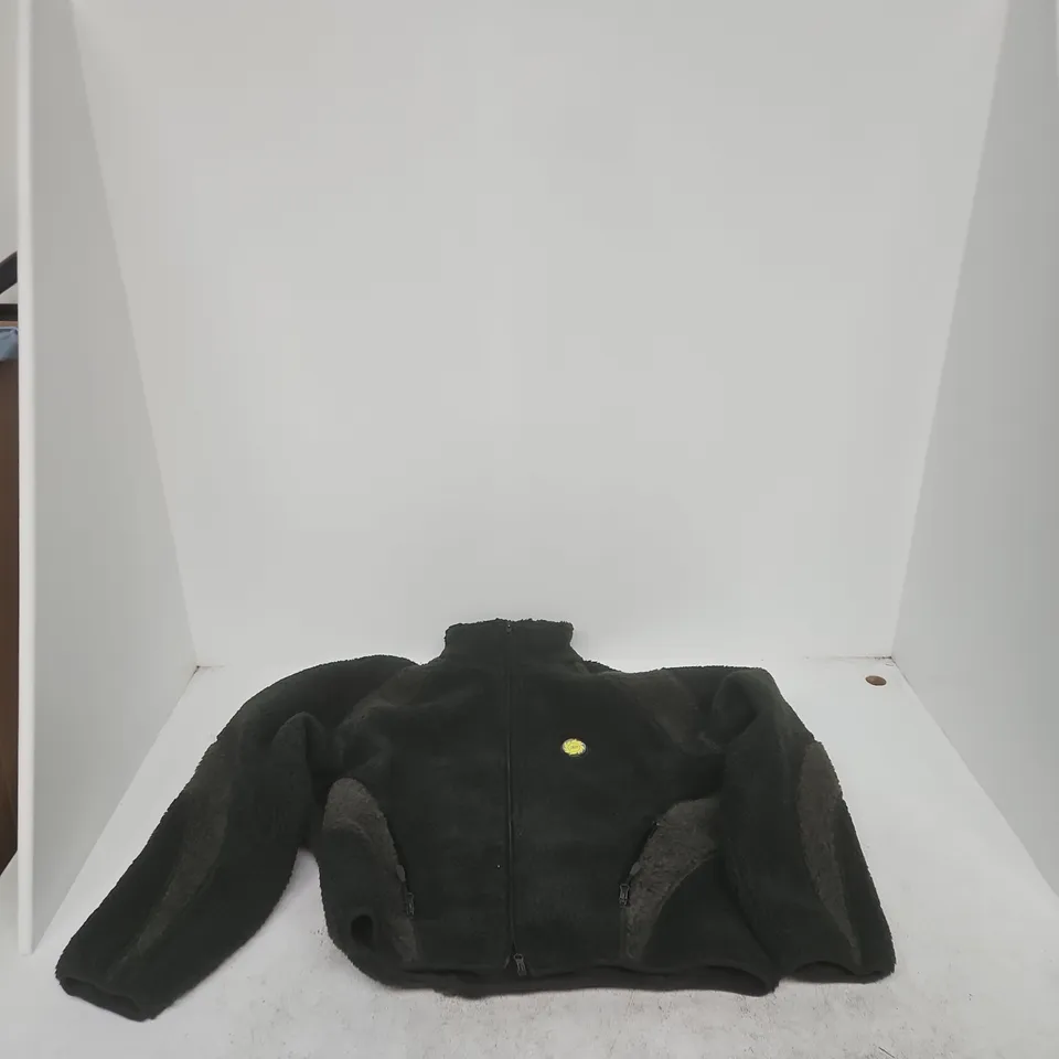 BROKEN PLANET POLAR FLEECE JACKET – BLACK – MEDIUM