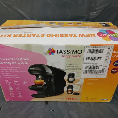 BOXED TASSIMO HAPPY POD COFFEE MACHINE