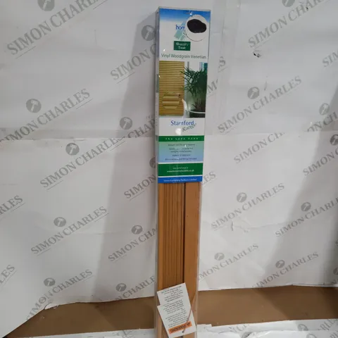BOXED VINYL WOODGRAIN VENETIAN BLINDS