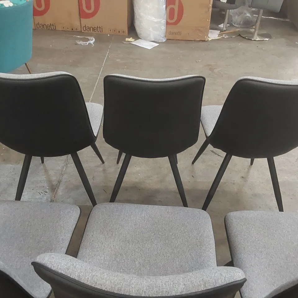 SET OF 6x BENEDICK KITSON TUFTED SIDE CHAIRS