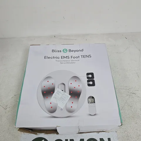 BLISS & BEYOND ELECTRIC EMS FOOT TENS – TRANSCUTANEOUS ELECTRICAL NERVE STIMULATOR