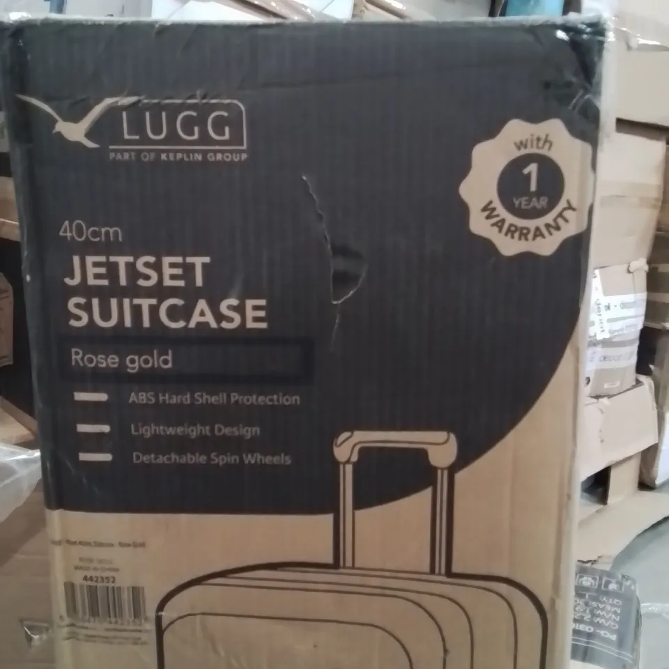 BOXED KEPLIN 40CM JETSET SUITCASE ROSE GOLD