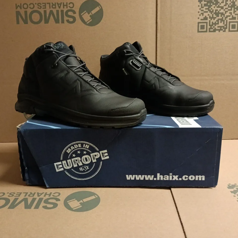 BOXED PAIR OF HAIX SHOES IN BLACK SIZE UK 5.5