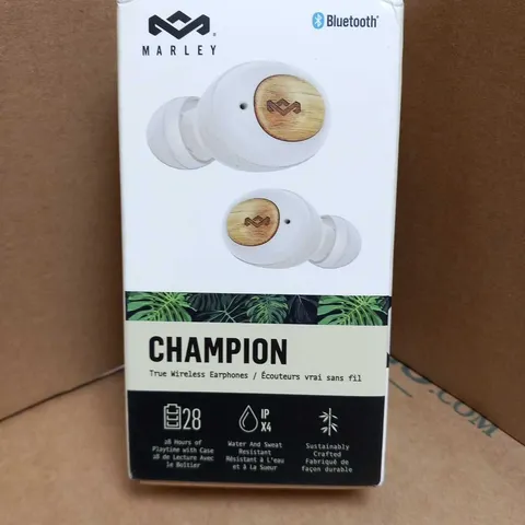 BOXED HOUSE OF MARLEY CHAMPION TRUE WIRELESS EARPHONES