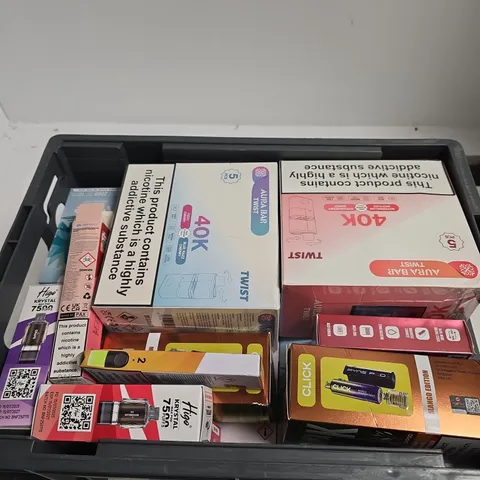 APPROXIMATELY 20 ASSORTED E-CIGARETTE PRODUCTS TO INCLUDE BRANDS SUCH AS AURA BAR TWIST, RELX, FINEBAR, ETC - COLLECTION ONLY