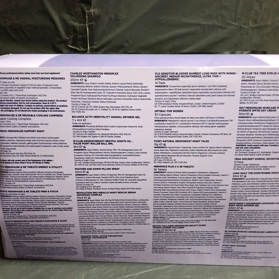 BOOTS THE MENOPAUSE BOX – MENOPAUSE SUPPORT BOX