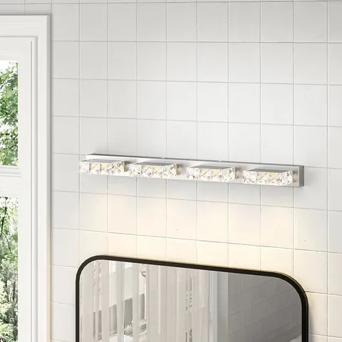 BOXED HEIDERMAN 4 - LIGHT LED CHROME ARMED SCONCE