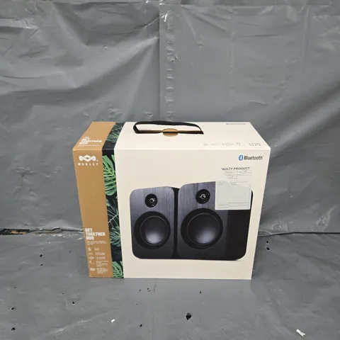 BOXED HOUSE OF MARLEY GET TOGETHER DUO TRUE WIRELESS SPEAKERS IN BLACK