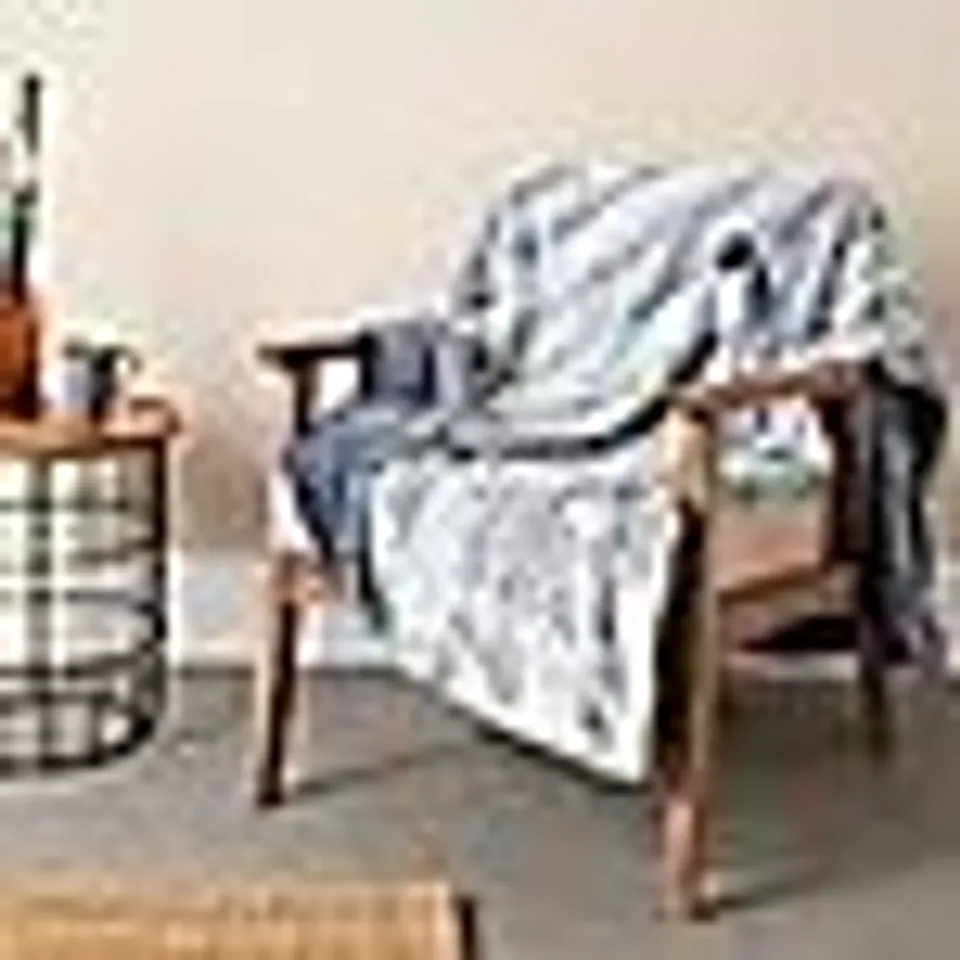 COZEE HOME PRINT FAUX FUR ANF VELETSOFT THROW