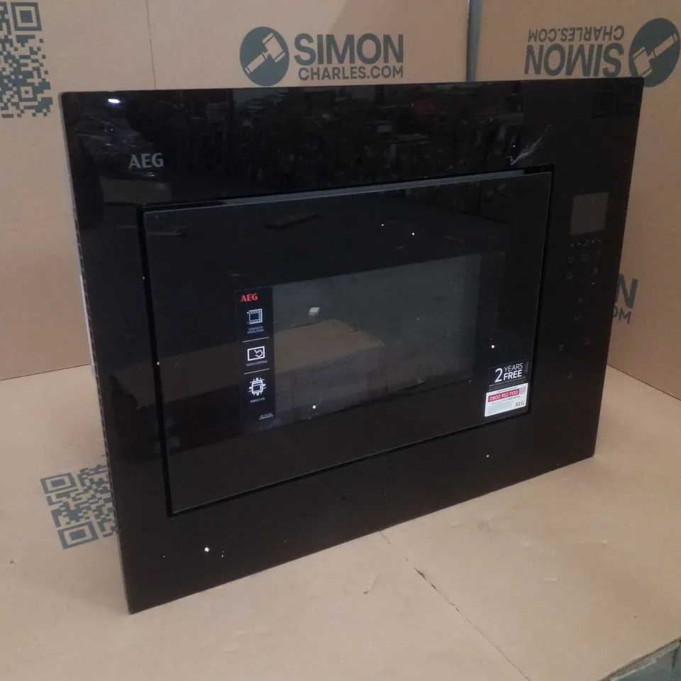 AEG OB6SM261UB BUILT-IN COMPACT SOLO MICROWAVE - BLACK