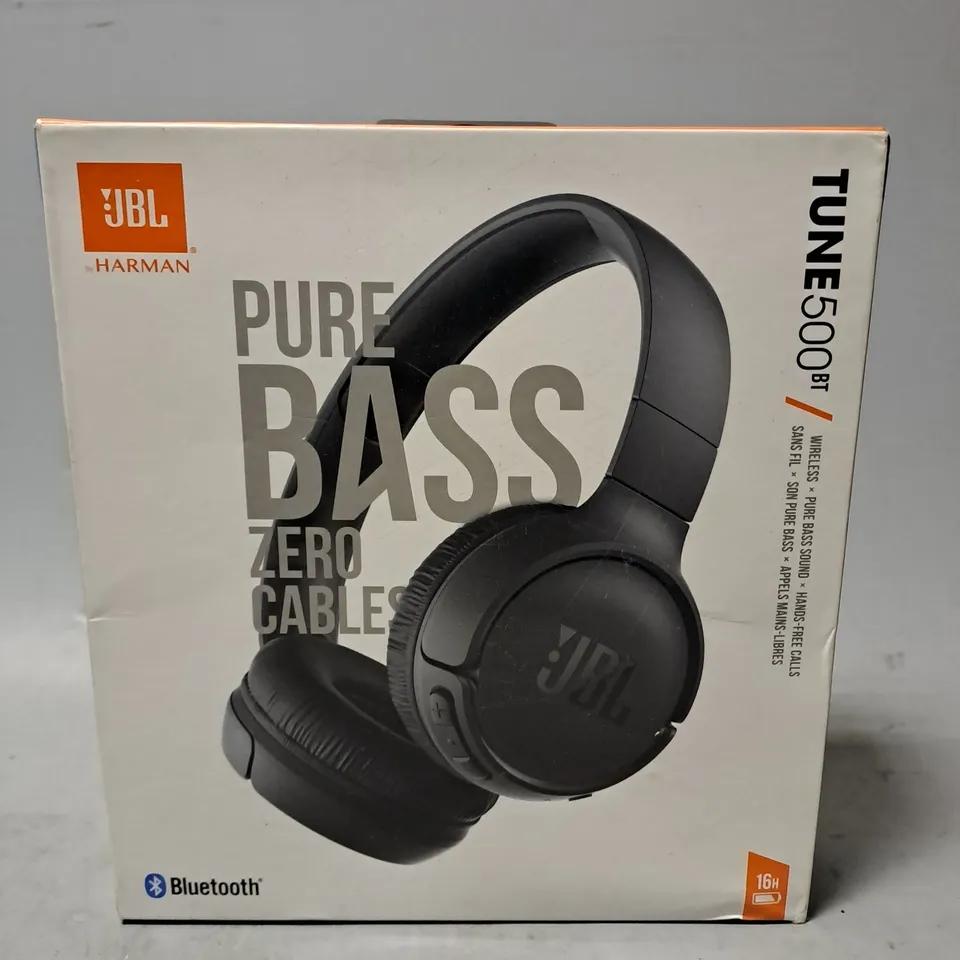 BOXED JBL TUNE 500 BT HEADPHONES 