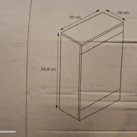 BOXED IMADRA TOILET CABINET W50 H84 D26cm
