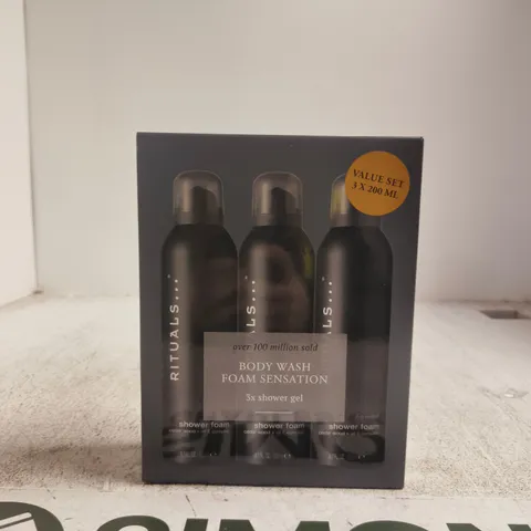 RITUALS HOMME SHOWER FOAM 3X 200 ML VALUE SET